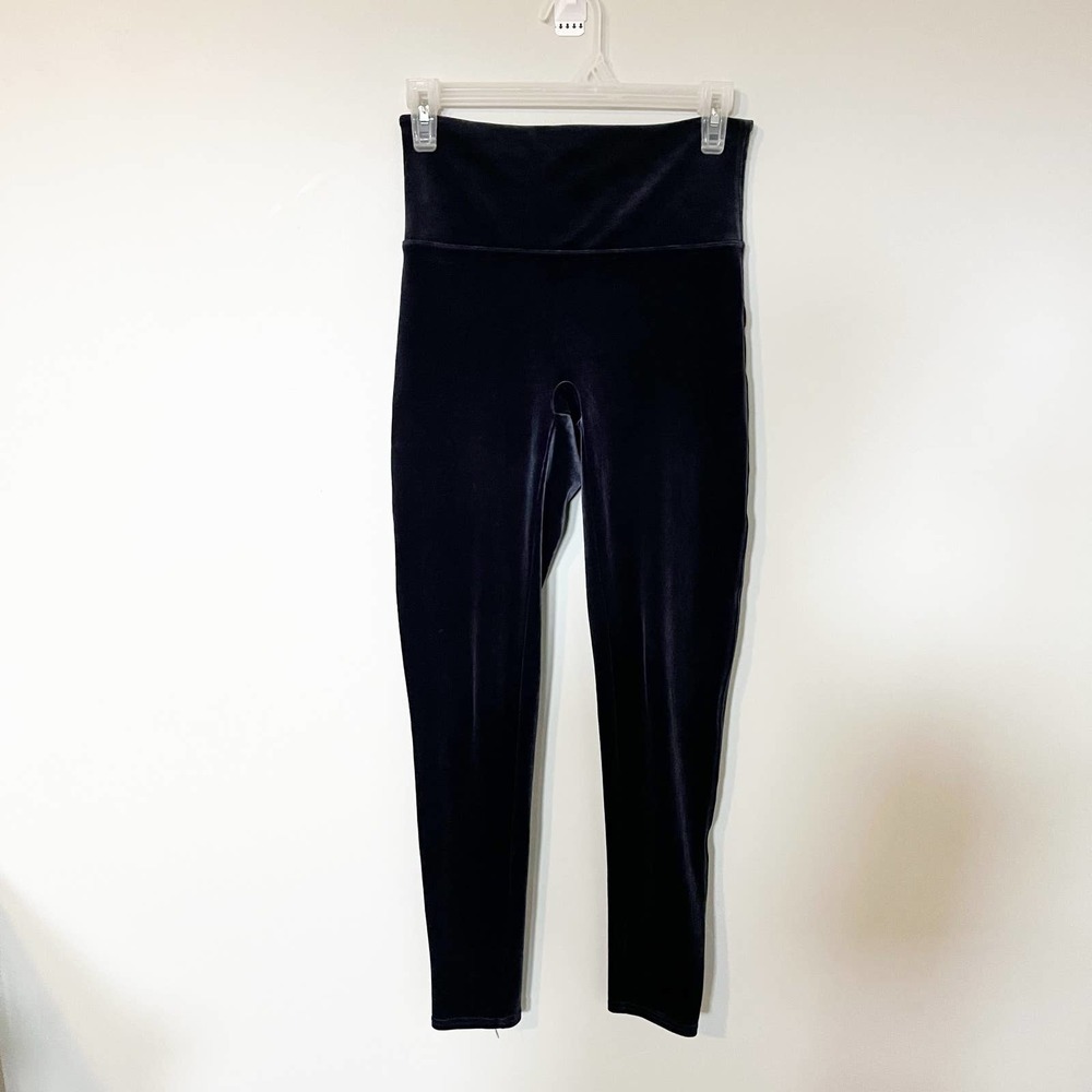 Spanx‎ blue velvet leggings women’s size medium